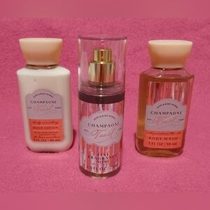 Bath and Body Works Champagne Toast 3-Piece Travel Size Boxed Gift Set